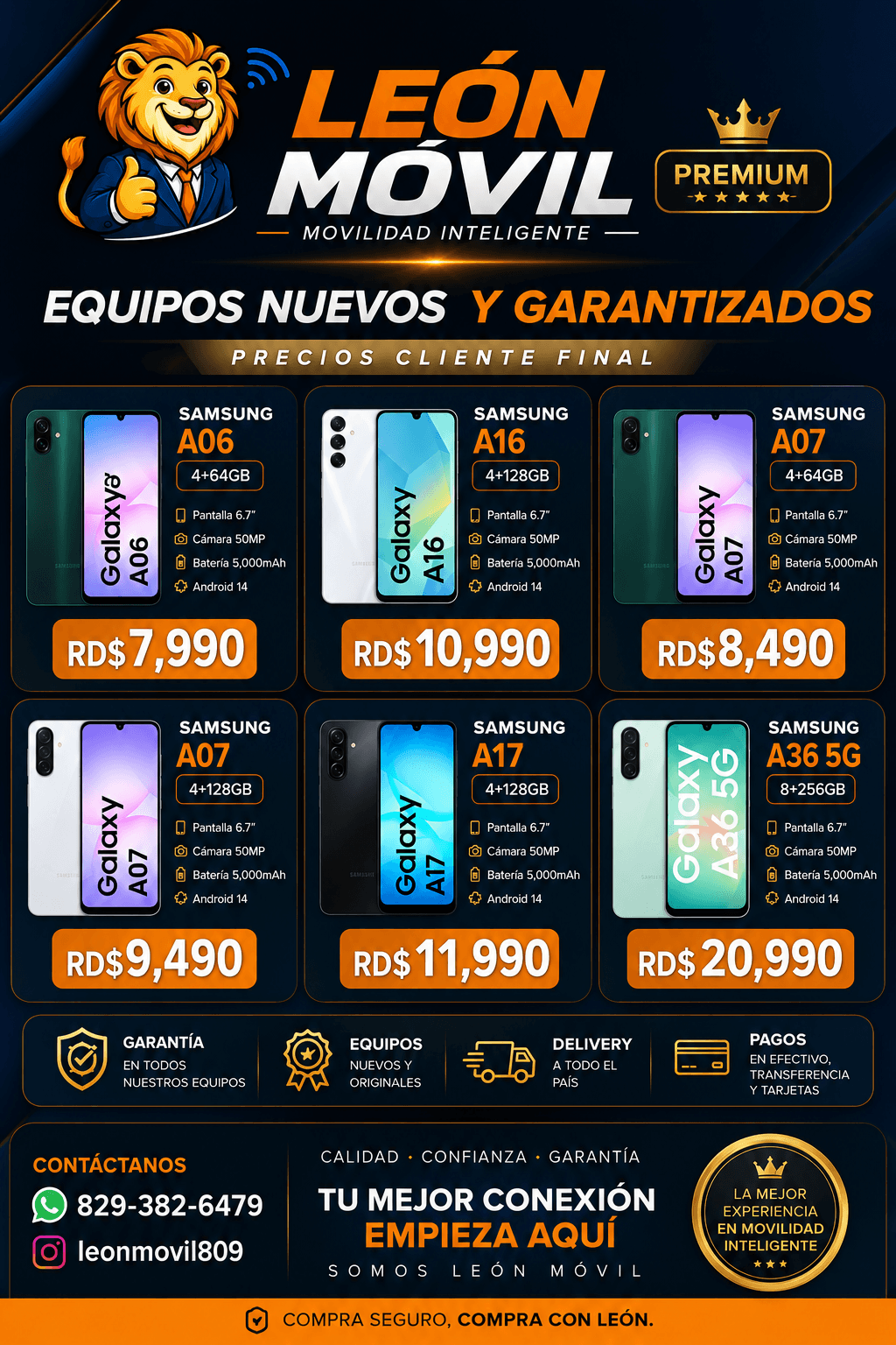 Samsung Galaxy A16 4+128GB Nuevo y Garantizado